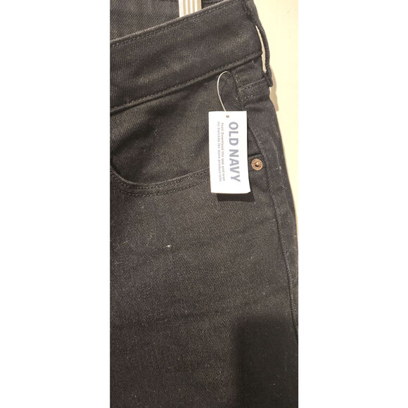 NWT Extra High-Rise Sky-Hi Wide Leg jeans in black denim, size 14 Petite. - Picture 5 of 12